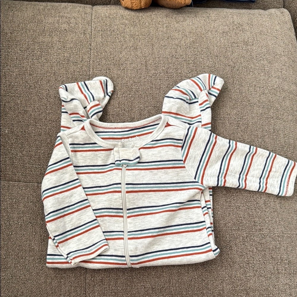 Carters Stripped Footie Pajamas